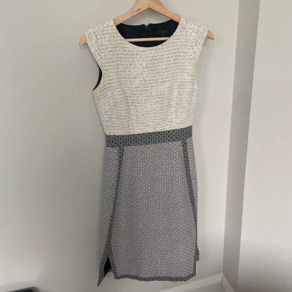 Jcrew boucle suiting dress